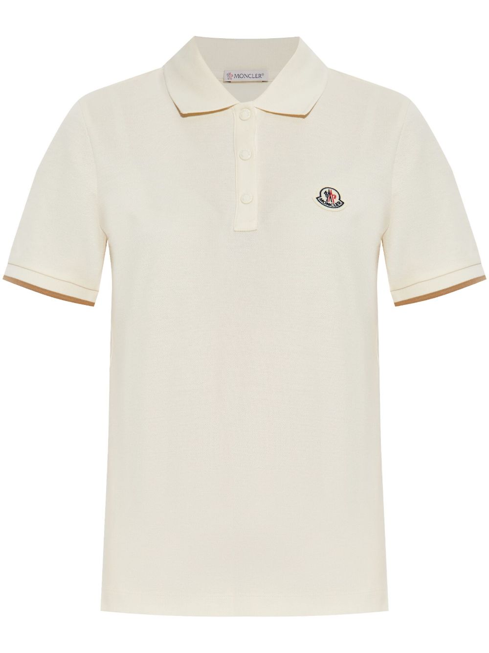 Moncler T-shirts and Polos White Cotton