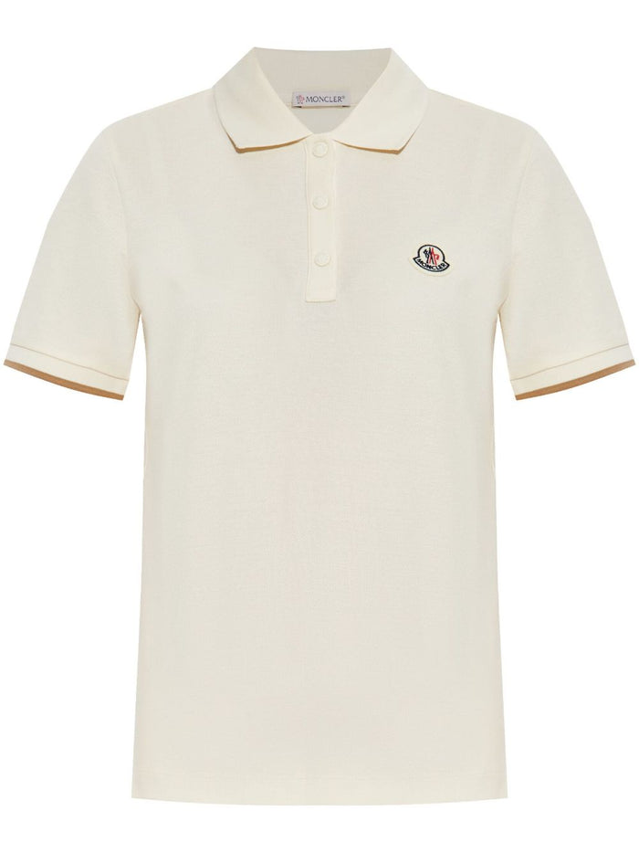 Moncler T-shirts and Polos White Cotton
