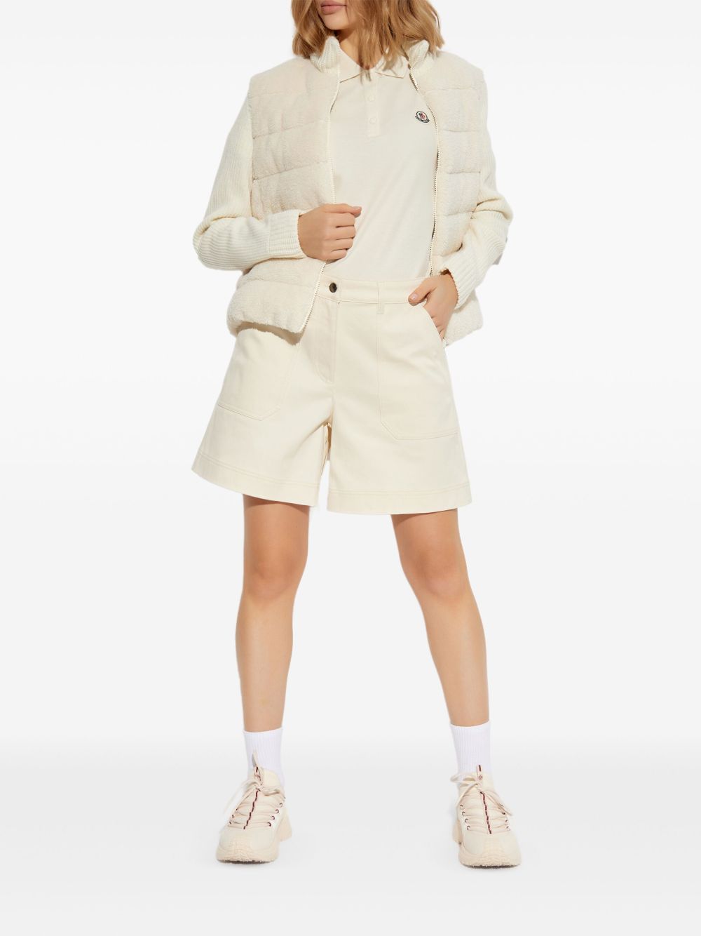 Moncler T-shirts and Polos White Cotton