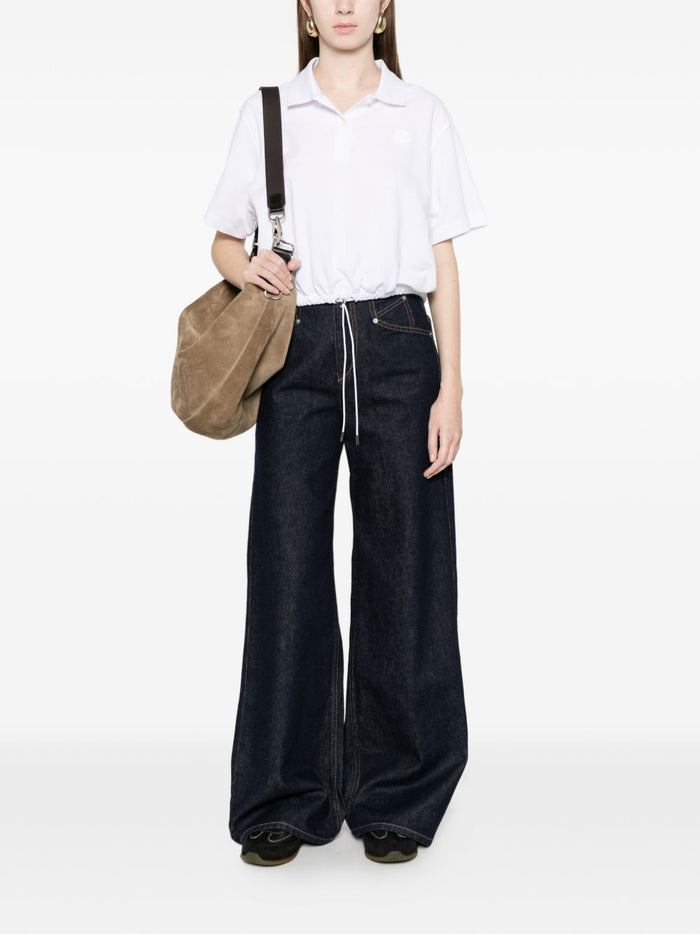 Moncler T-shirts and Polos White Cotton