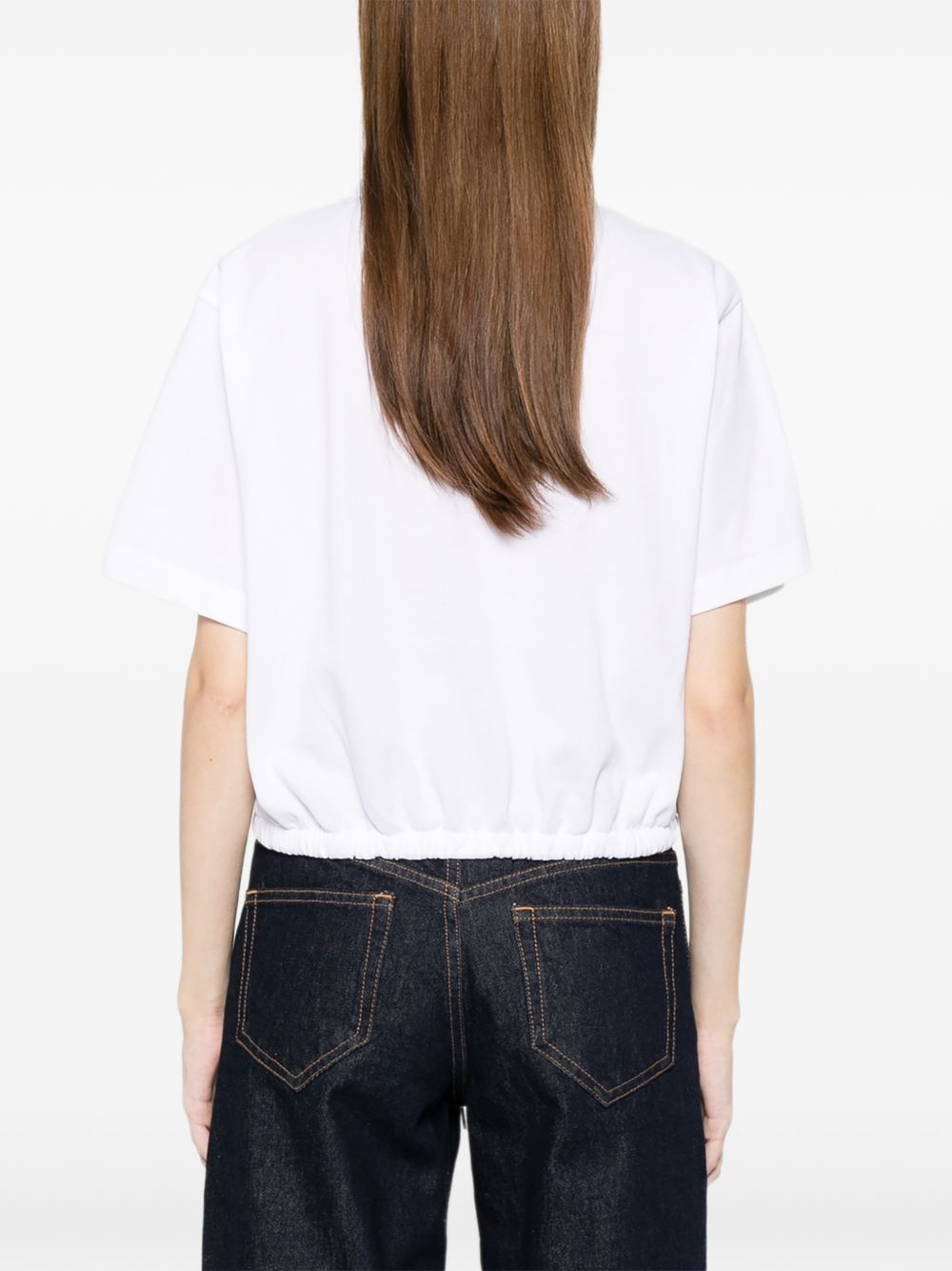 Moncler T-shirts and Polos White Cotton