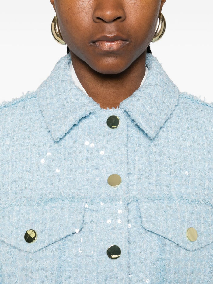 Alice + Olivia Coats Clear Blue Polyester