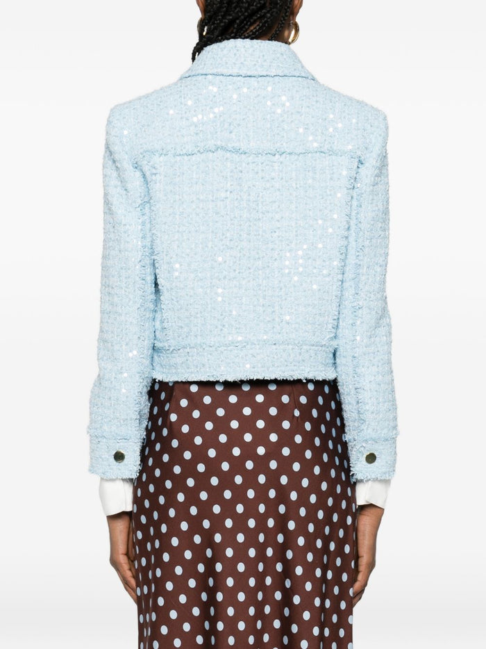 Alice + Olivia Coats Clear Blue Polyester