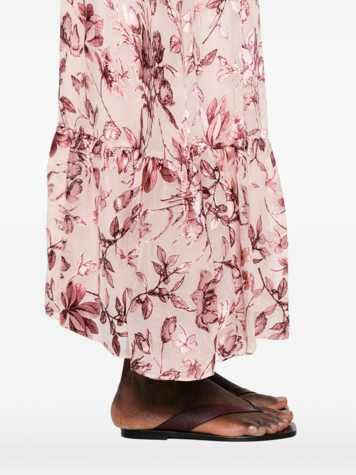 Alice + Olivia Skirts Pink Viscose Silk