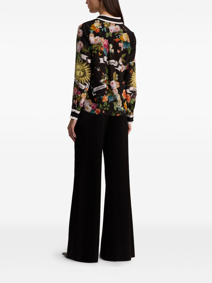 Alice + Olivia Shirts Black Silk