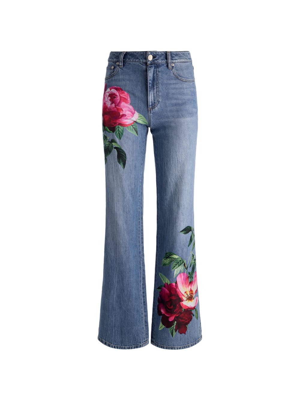 Alice + Olivia Jeans Clear Blue Cotton