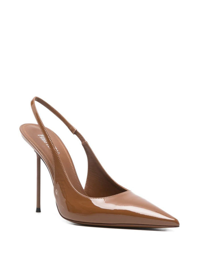 Paris Texas With Heel Brown Leather