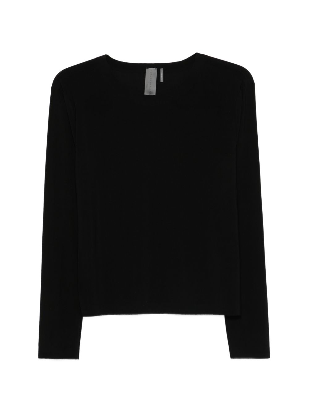 Norma Kamali Top Black Polyester Elastane