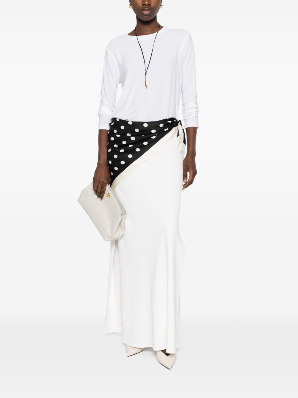Norma Kamali Top White Polyester Elastane
