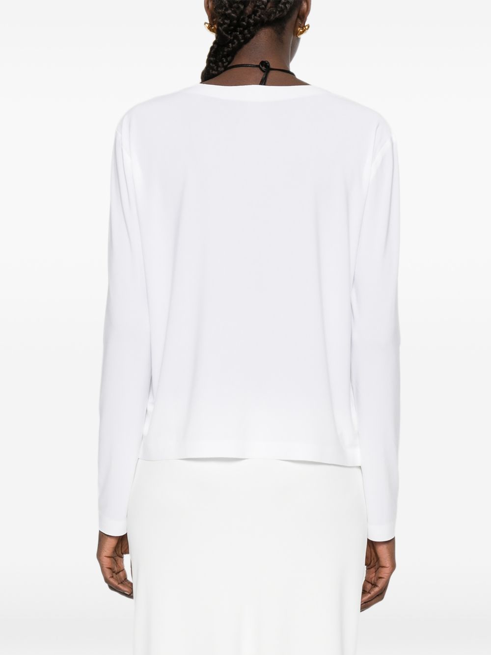 Norma Kamali Top White Polyester Elastane