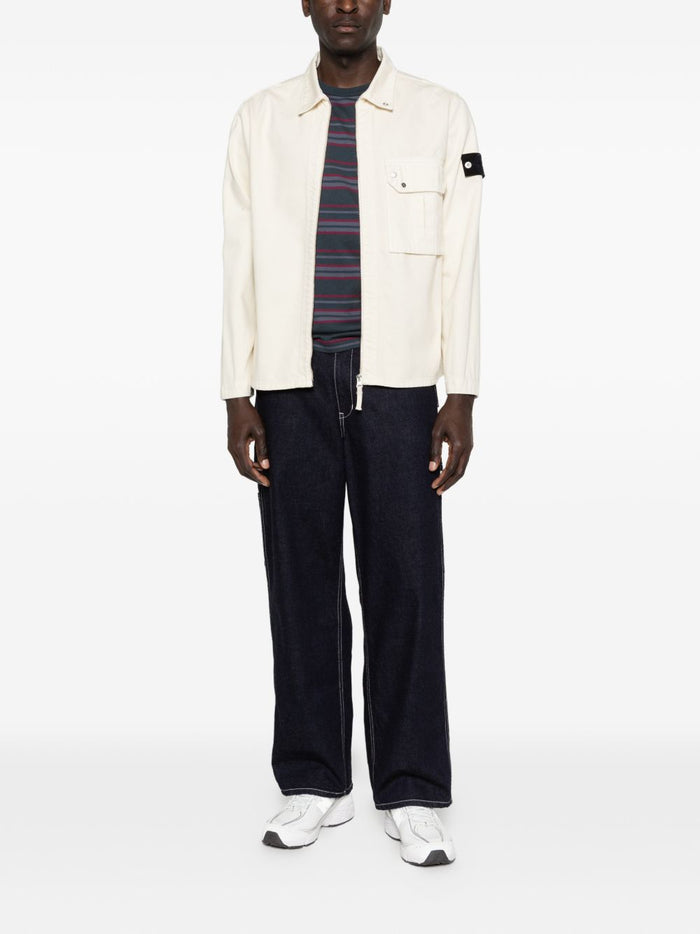 Stone Island Coats Ivory Cotone
