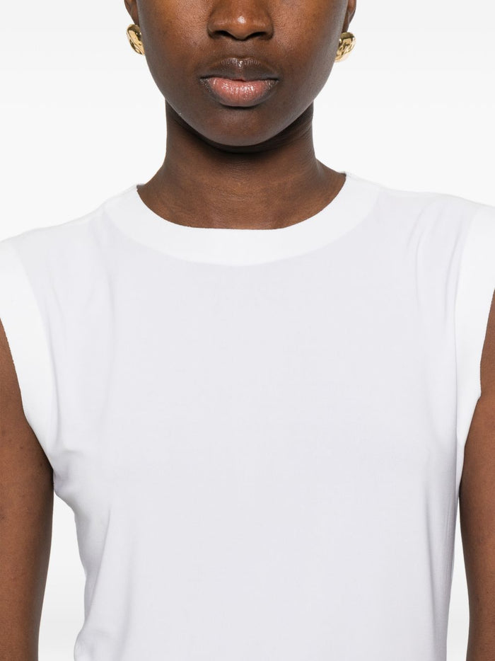 Norma Kamali Top White Polyester Elastane