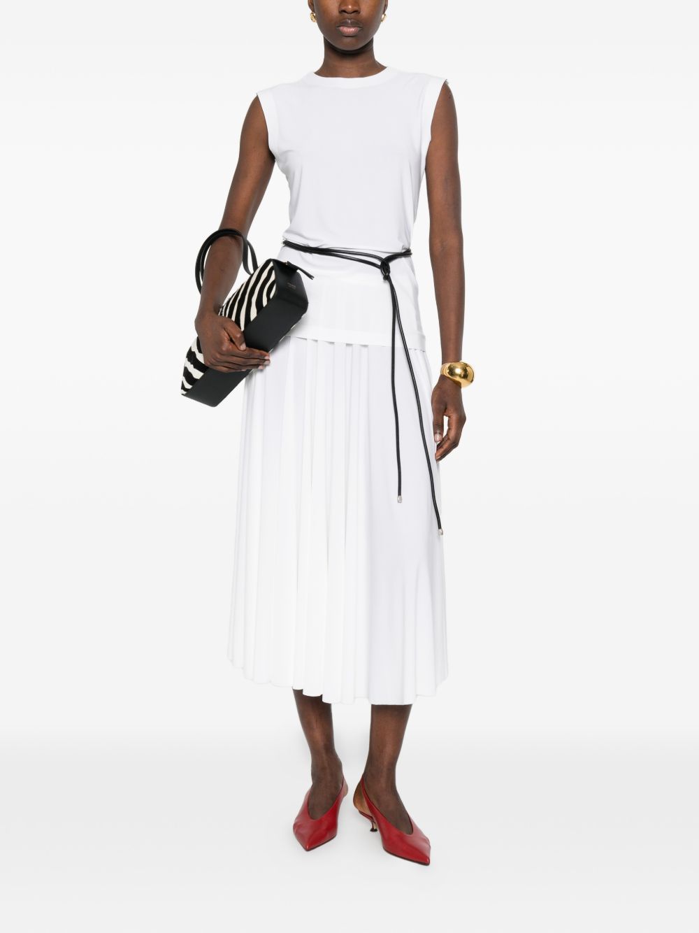 Norma Kamali Top White Polyester Elastane