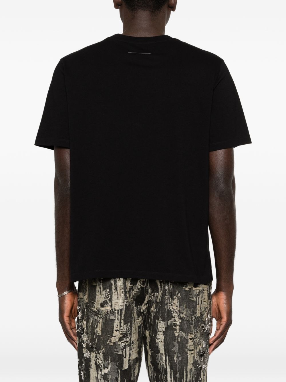 MM6 Maison Margiela T-shirts and Polos Black Cotton