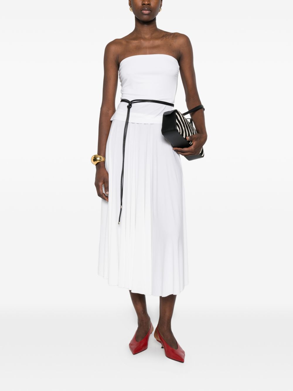 Norma Kamali Top White Polyester Elastane