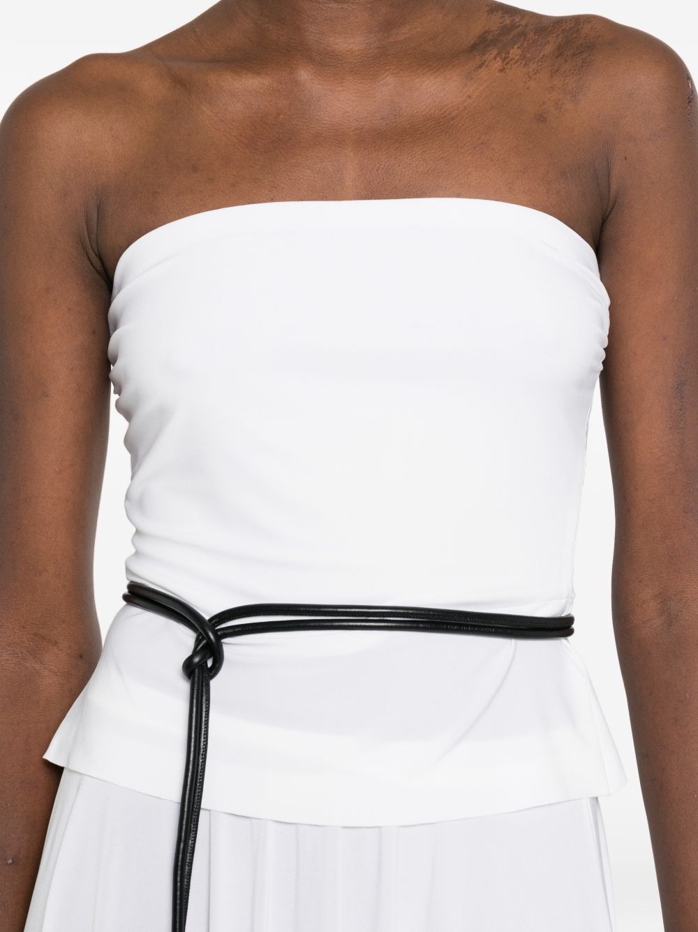 Norma Kamali Top White Polyester Elastane