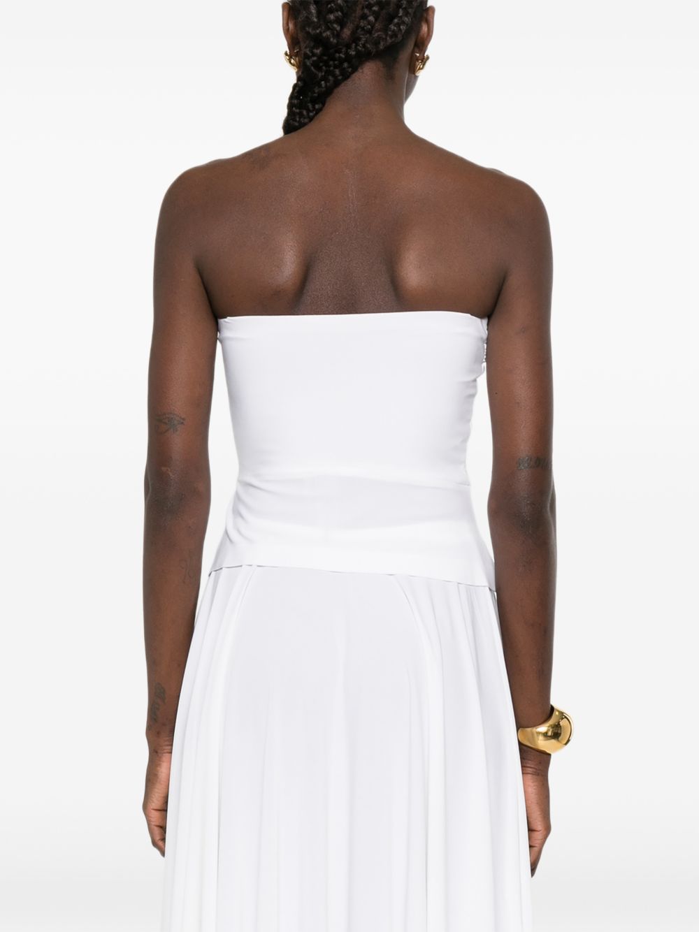 Norma Kamali Top White Polyester Elastane