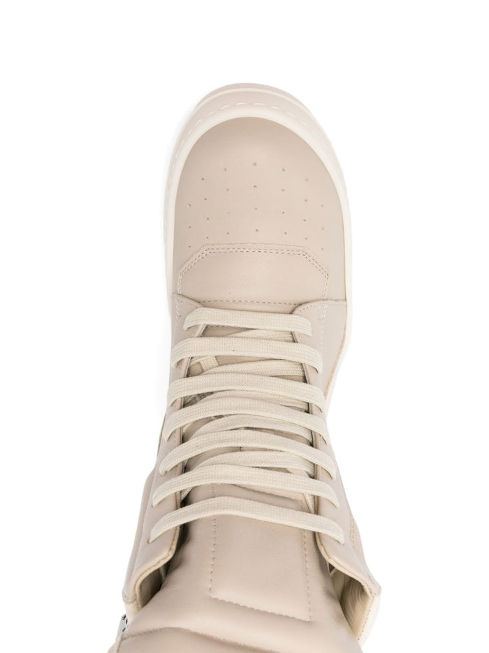 Rick Owens Sneakers Beige Calf Leather 100 %