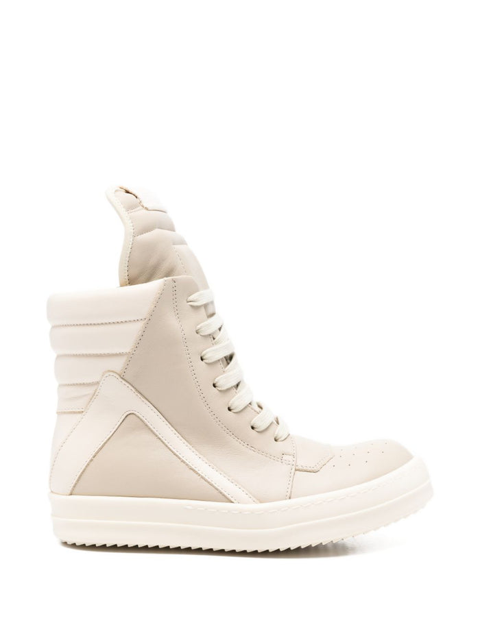 Rick Owens Sneakers Beige Calf Leather 100 %