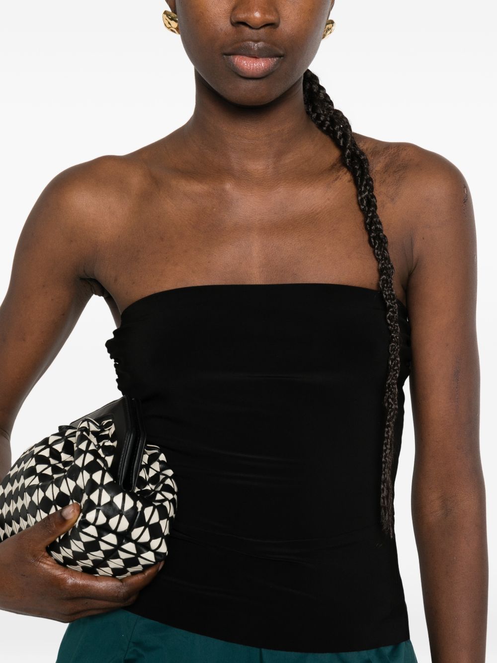 Norma Kamali Top Black Polyester Elastane
