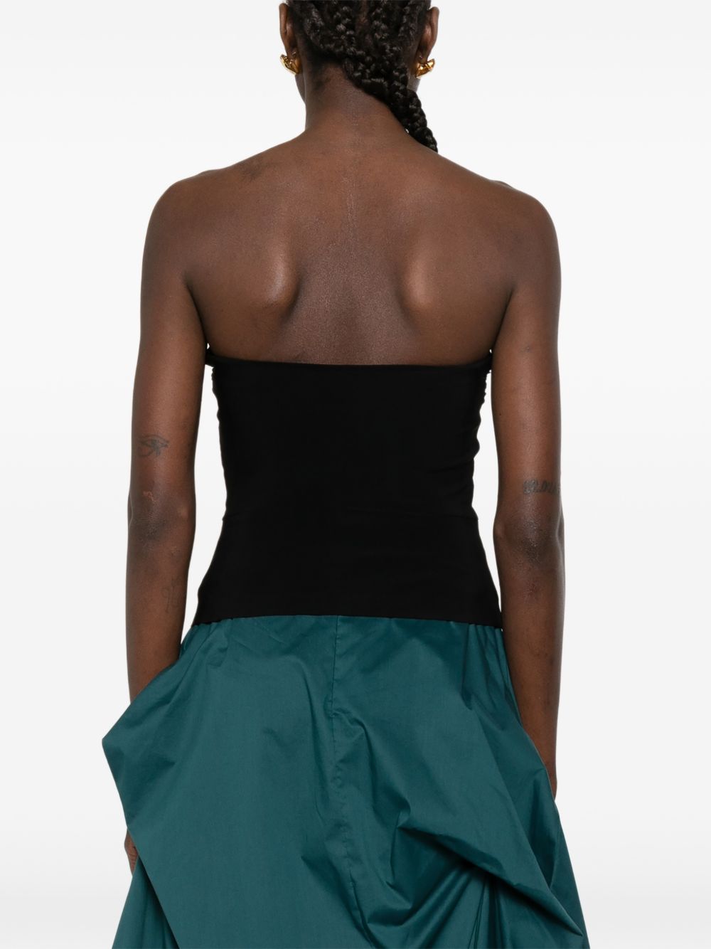 Norma Kamali Top Black Polyester Elastane