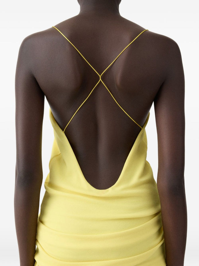 JACQUEMUS Dresses Yellow Principal:viscose Polyamide