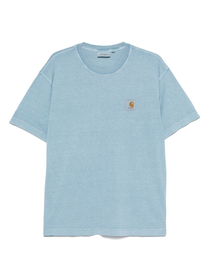 CARHARTT WIP MAIN T-shirts and Polos Clear Blue Cotton
