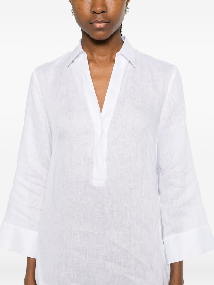 ARCHIVIO 67 Dresses White Linen/flax