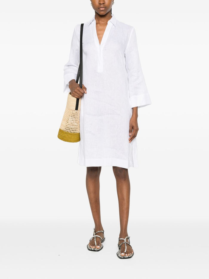 ARCHIVIO 67 Dresses White Linen/flax