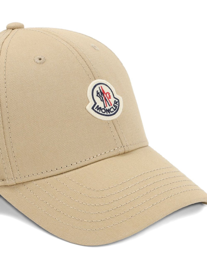 Moncler Hats Beige Cotton