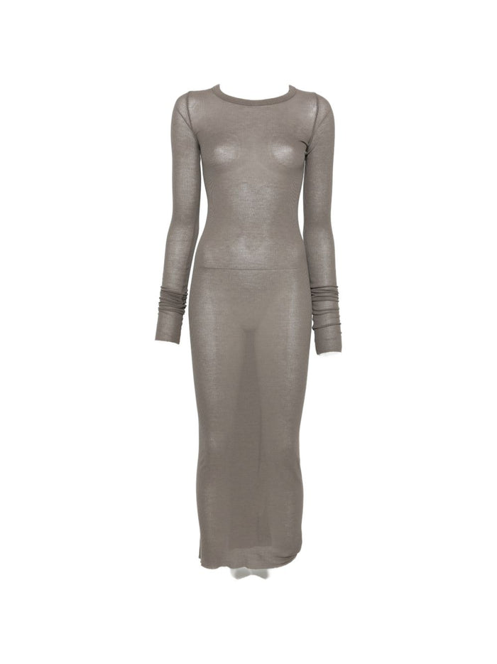 Rick Owens Dresses Grey Viscose 88 % Silk