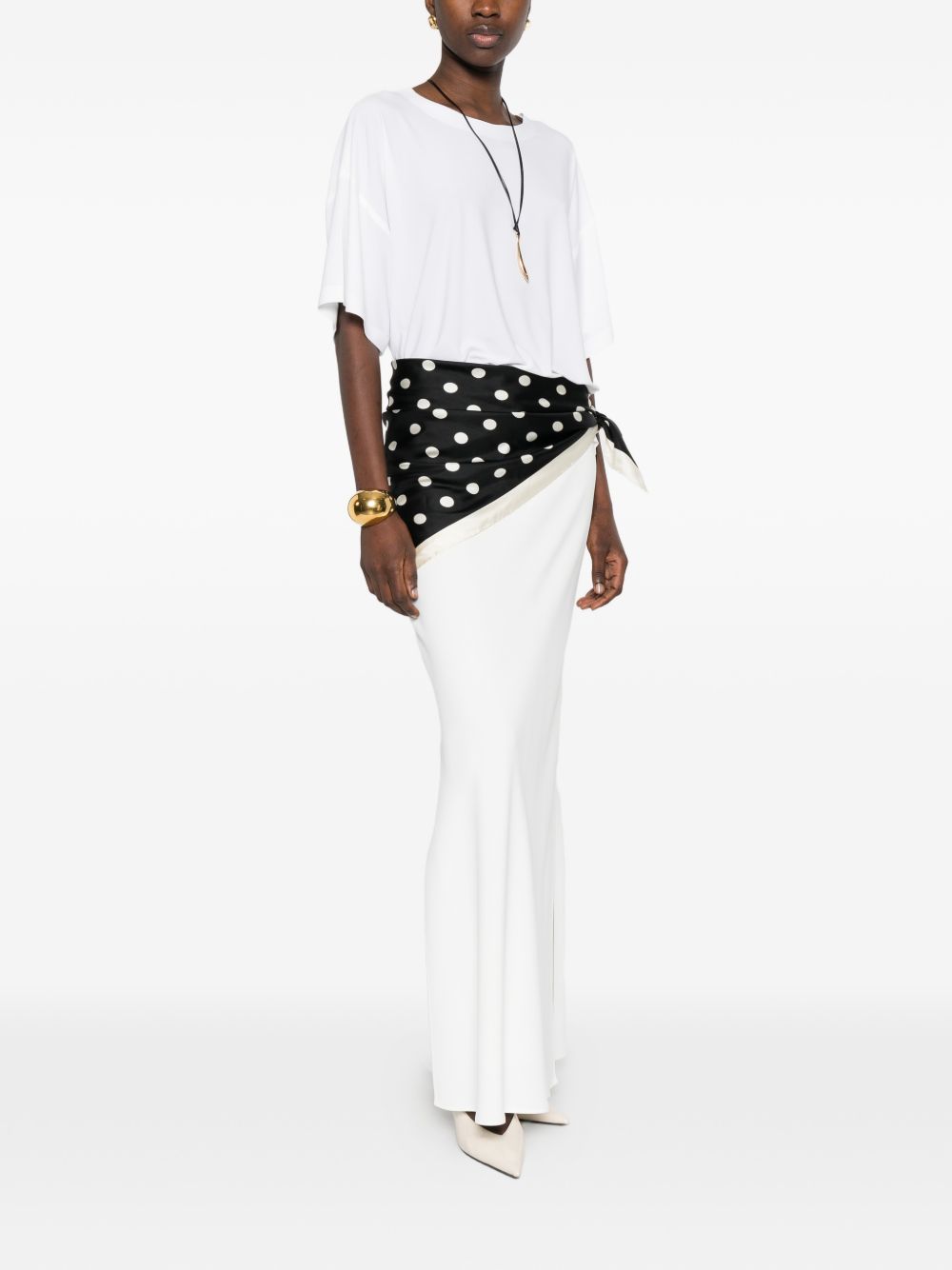 Norma Kamali T-shirts and Polos White Polyester Elastane