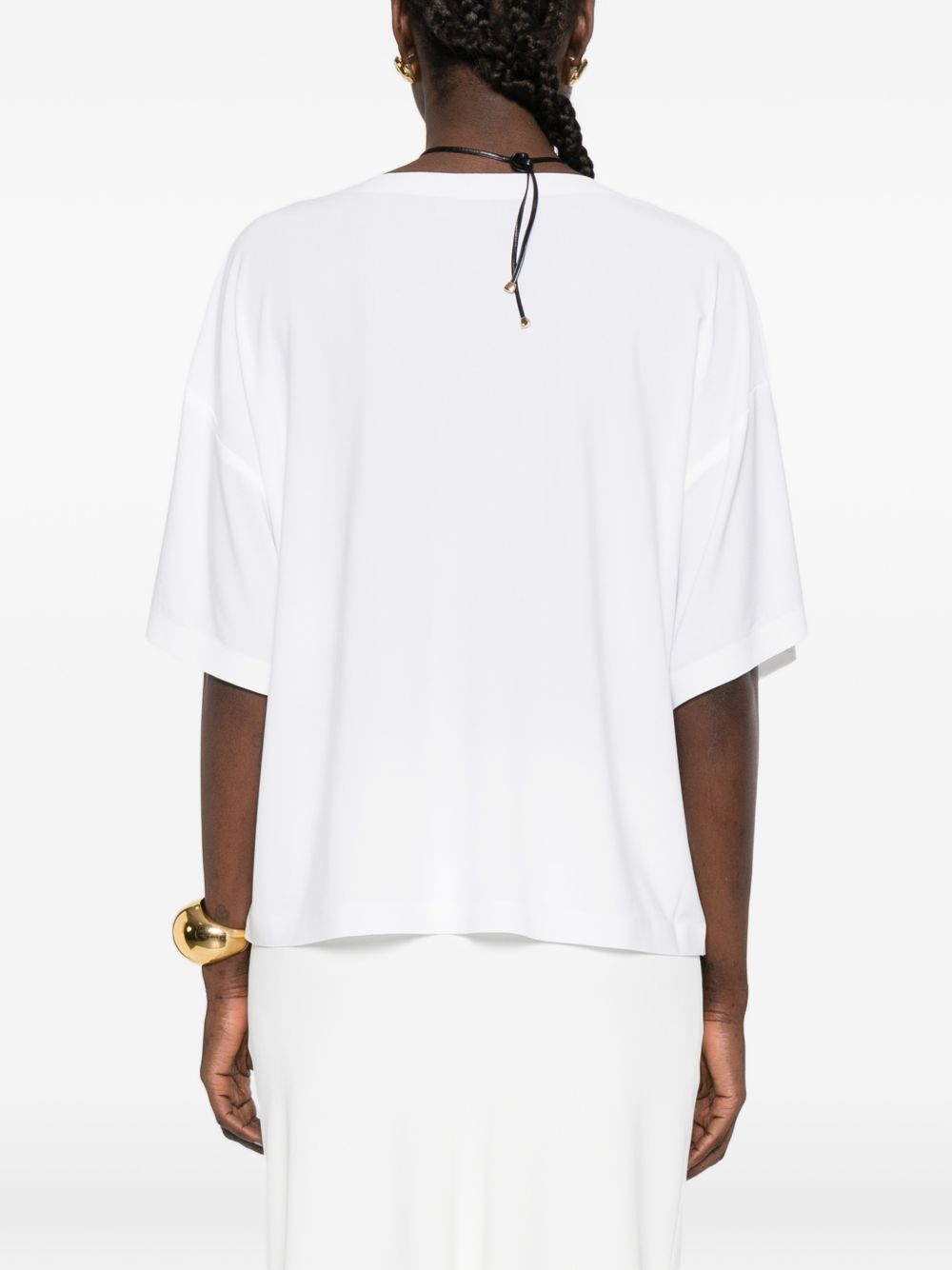 Norma Kamali T-shirts and Polos White Polyester Elastane