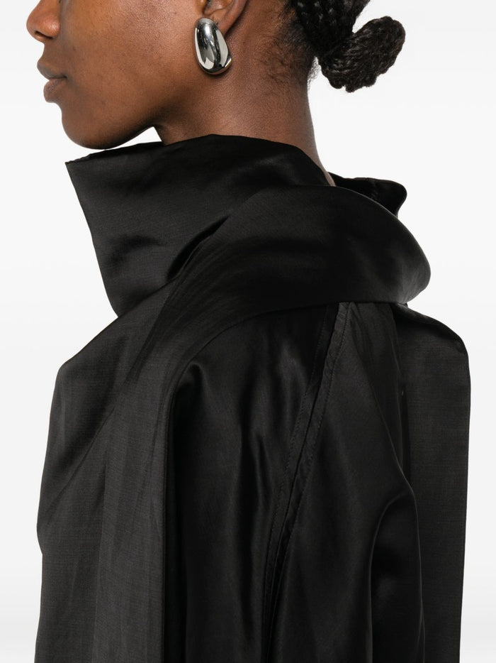 TOTEME MAIN Shirts Black Viscose Linen/flax