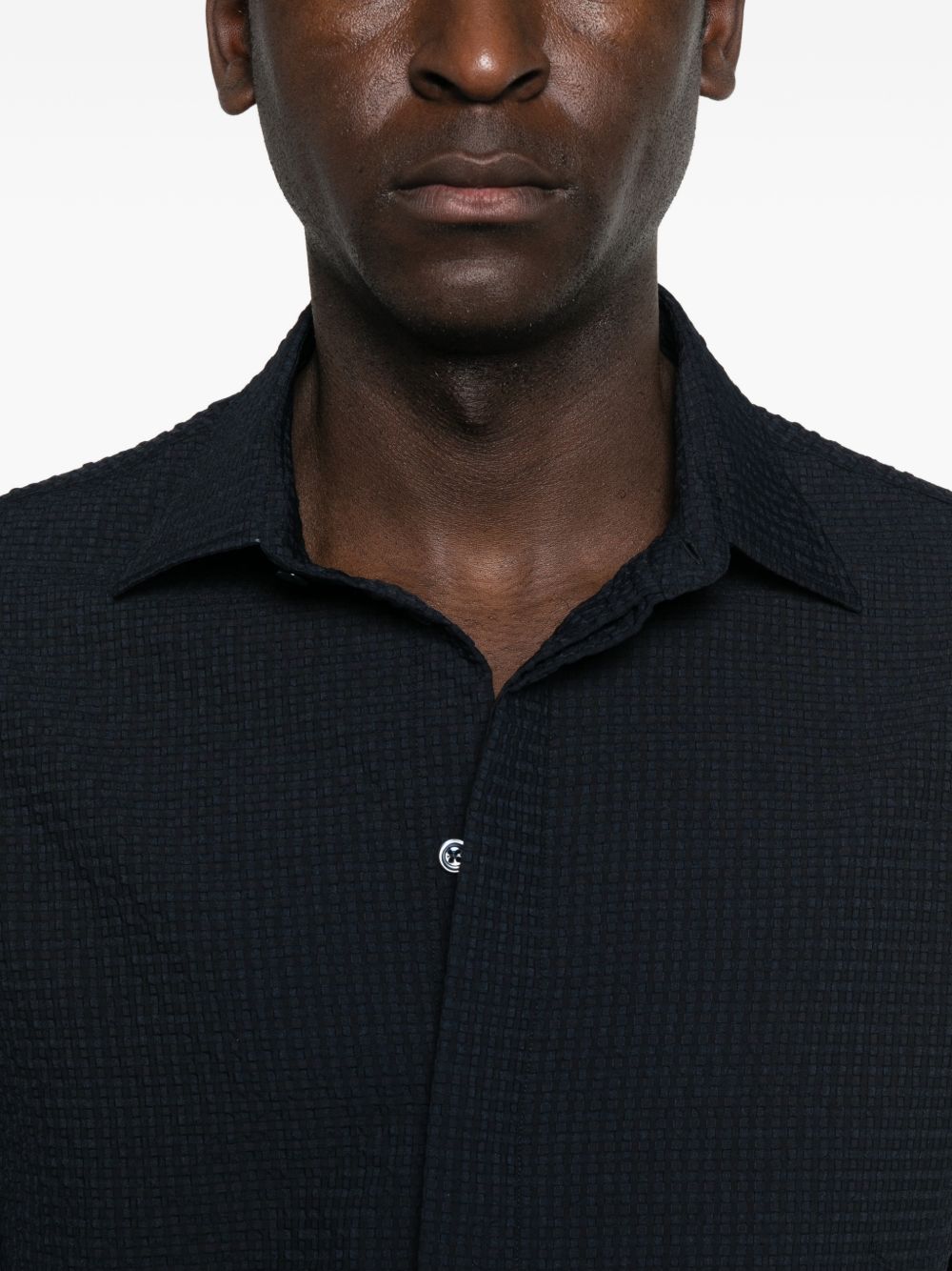 EMPORIO ARMANI CAPSULE Shirts Blue Polyester