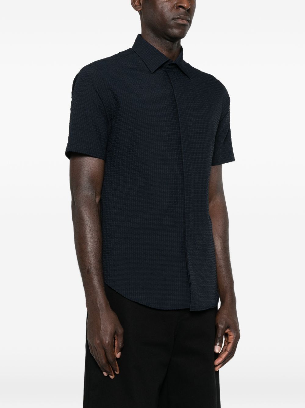 EMPORIO ARMANI CAPSULE Shirts Blue Polyester