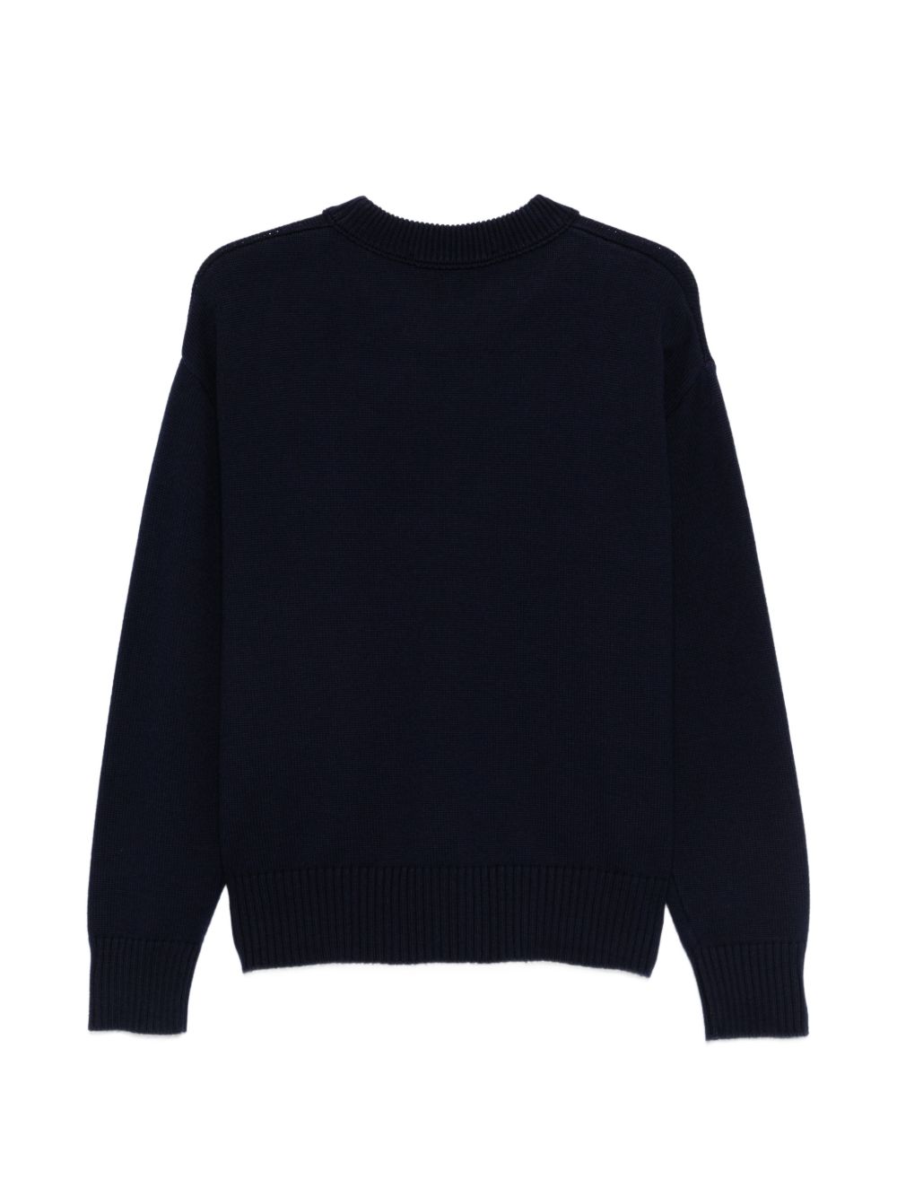 Ami Paris Sweaters Blue Virgin Wool 53 % Cotton 47