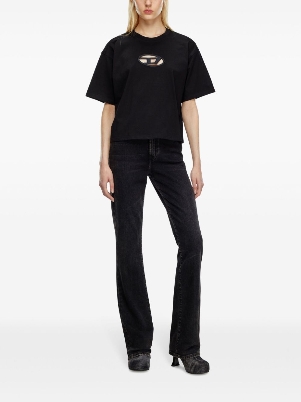 Diesel T-shirts and Polos Black Organic Cotton