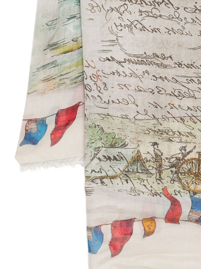 Faliero Sarti Scarfs Beige Modal