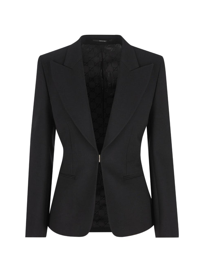 Gucci Jackets Nero Wool Mix