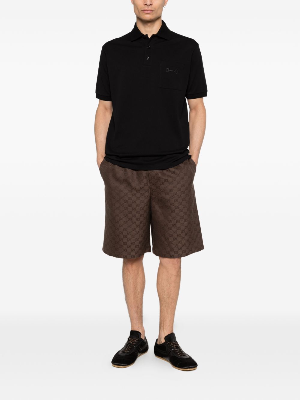 Gucci T-shirts and Polos Black Cotton Mix