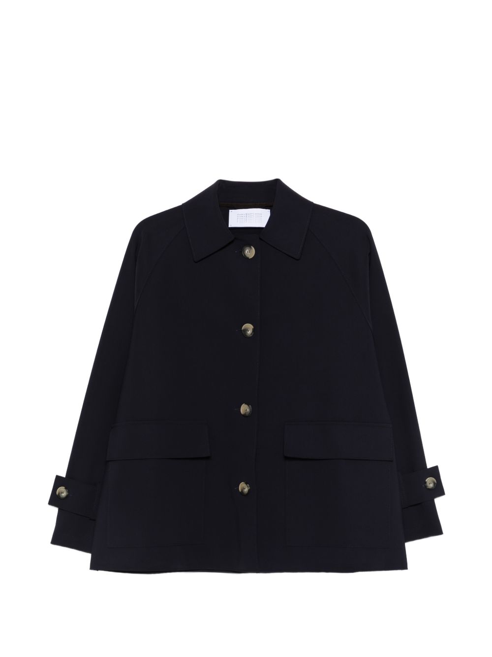 Harris Wharf London Coats Blue Elastane
