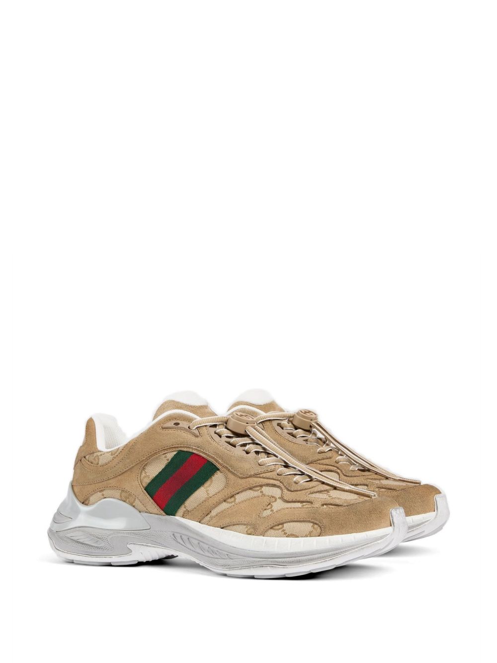 Gucci Sneakers Marrone Chiaro Calf Skin