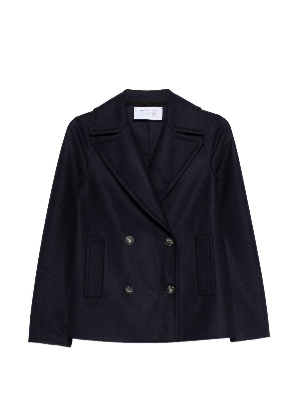 Harris Wharf London Coats Blue Virgin Wool