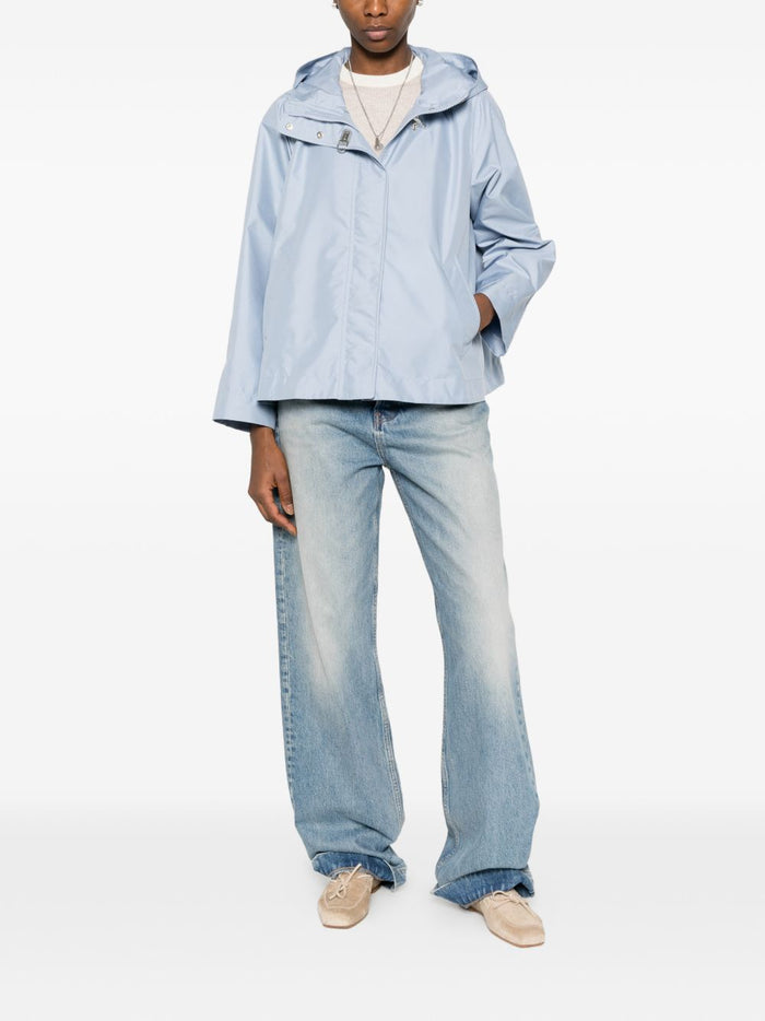 Fay Coats Clear Blue Acetate Polyester