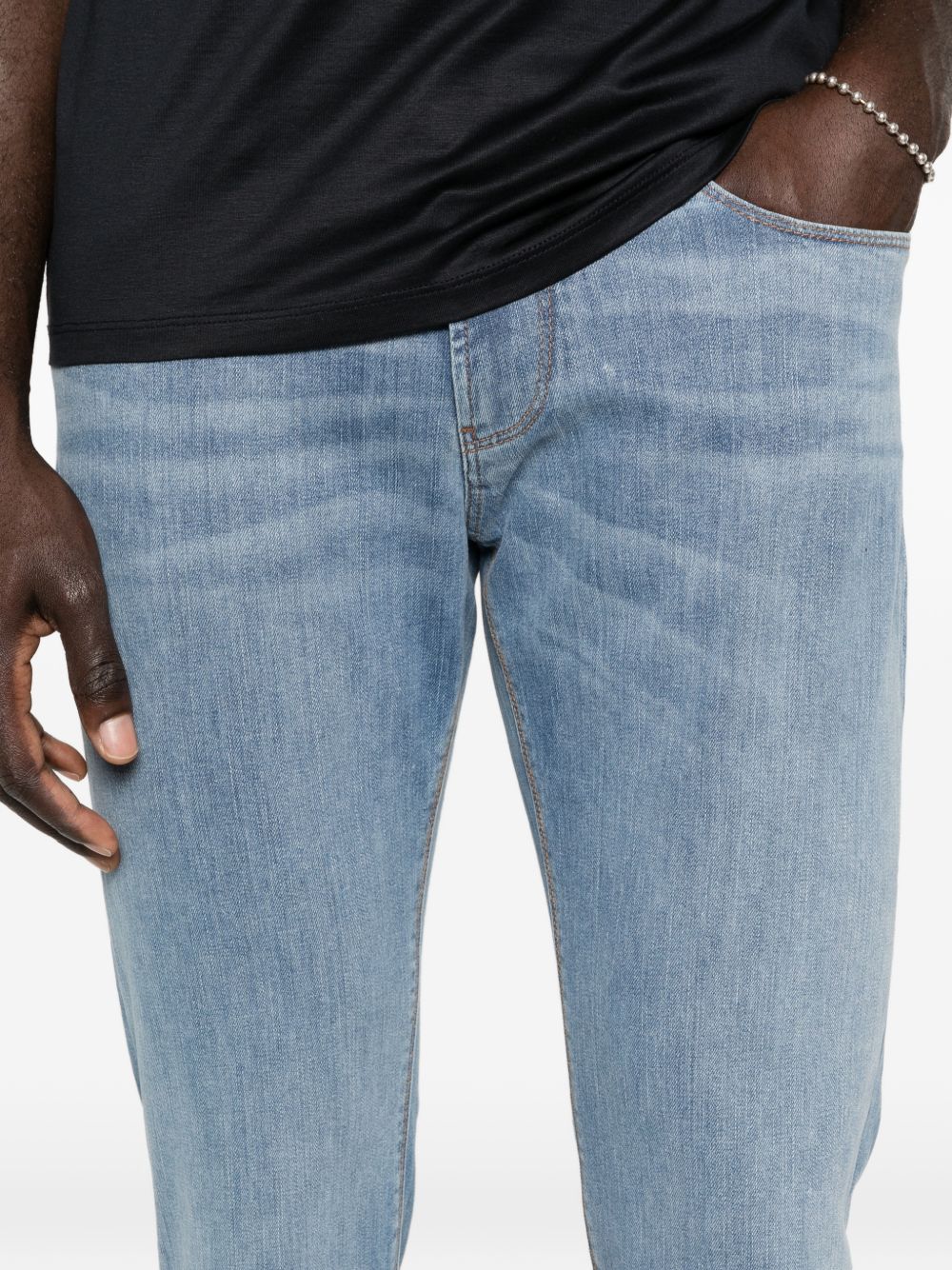 Emporio Armani Jeans Clear Blue Elastane
