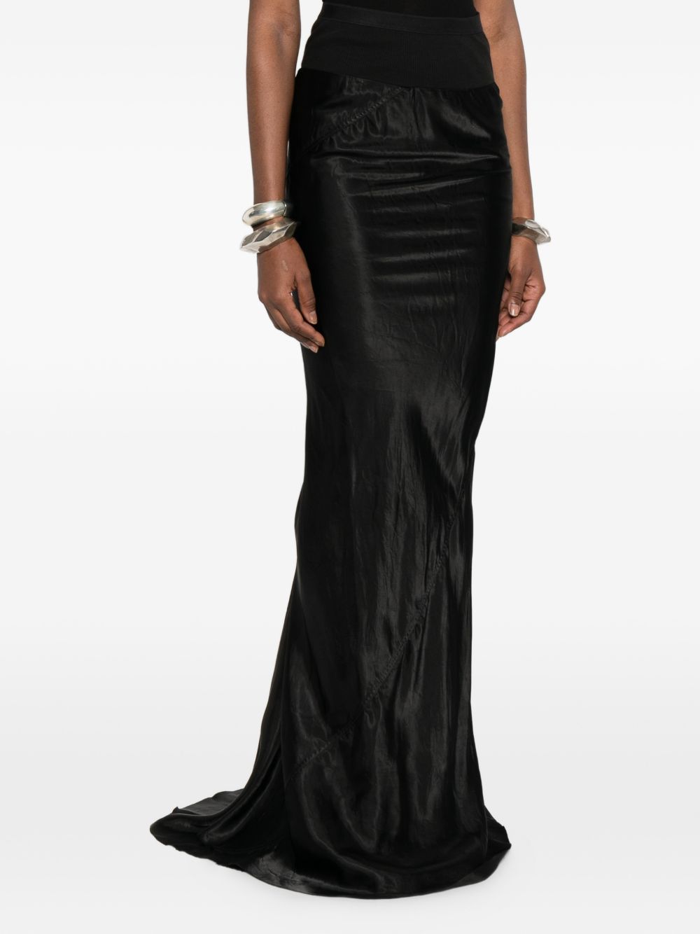 Rick Owens Skirts Black Cupro