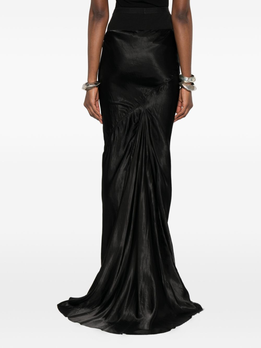 Rick Owens Skirts Black Cupro