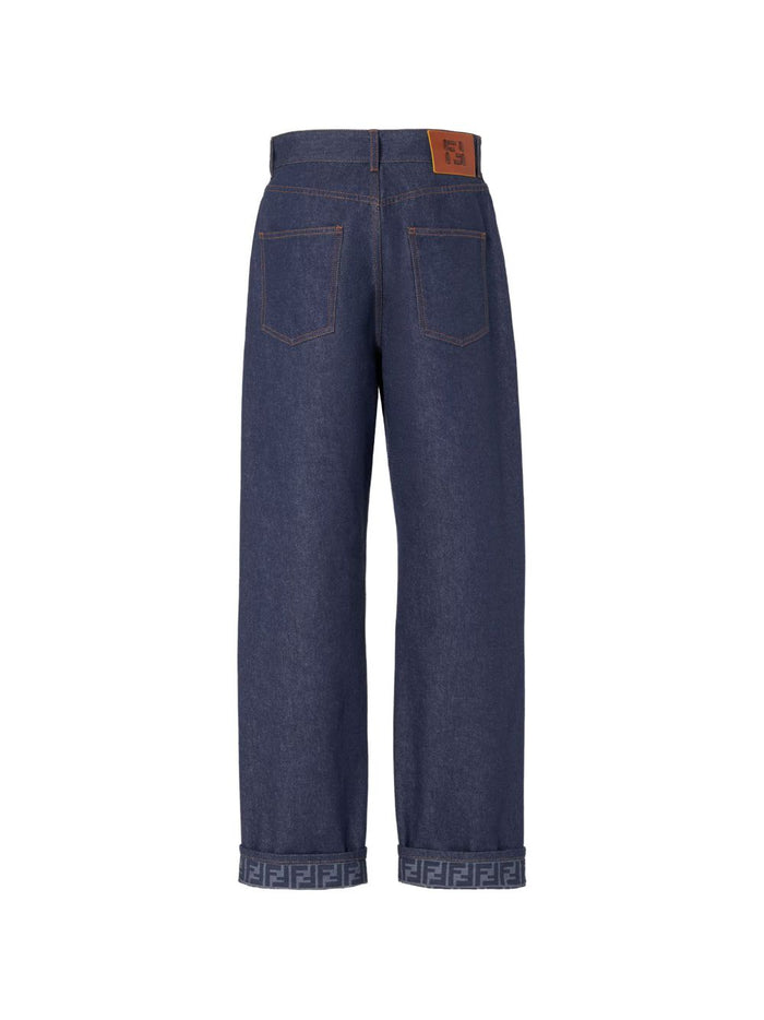 Fendi Jeans Blue Cotton