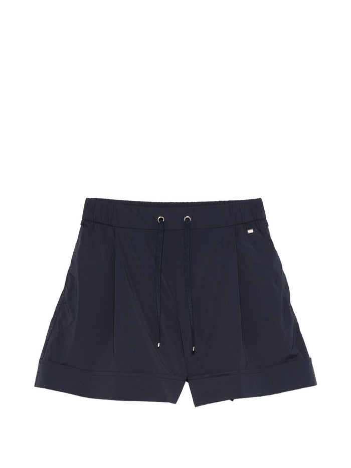 Herno Shorts Blue Elastane